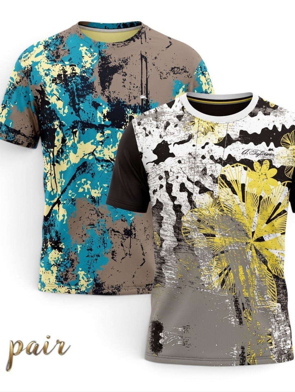A. Tiziano graphic print t-shirt size 3X